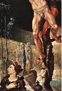 HEEMSKERCK, Maerten van Crucifixion (detail) sg Germany oil painting artist